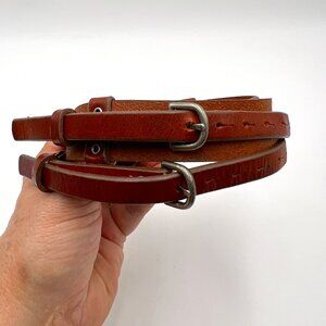 Vintage Banana Republic Double Stacked Thin Italian Leather Belt
Size - S
